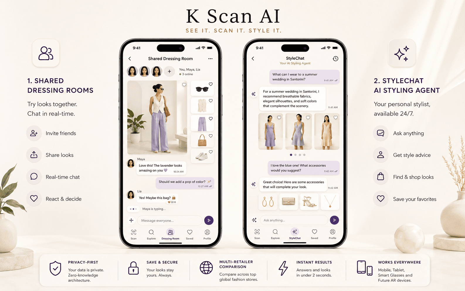 Dressing Rooms chat and collaboration preview